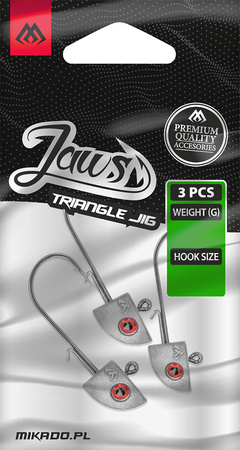 GŁÓWKA JIGOWA - JAWS TRÓJKĄTNA Z OCZKIEM 5g-2 BN - op.3szt. MIKADO OMGJCTE5-2-BN