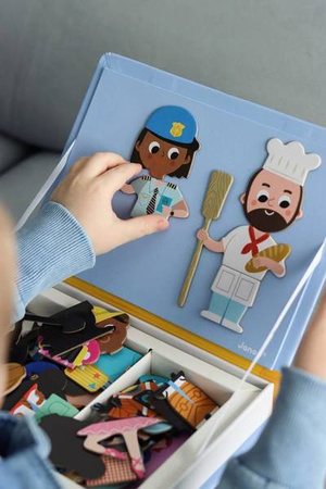 Magnetyczna układanka Zawody Magnetibook, Janod