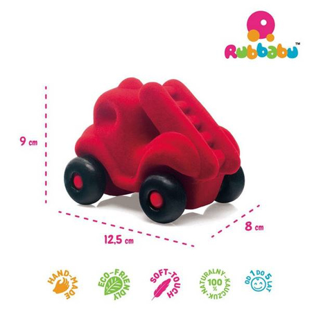 Rubbabu Wóz strażacki sensoryczny czerwony (uzupełnienie asortymentu B – indeks 20319)