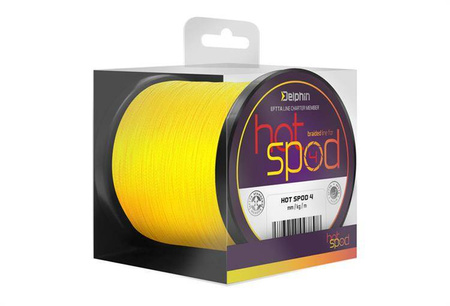 PLECIONKA DO SPODA HotSPOD 4 / żółta 0,14mm 9,1kg 300m Delphin (101001631)