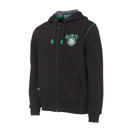 BADGE LOGO ZIP HOODIE M BLACK CAVIAR MADCAT (73796)