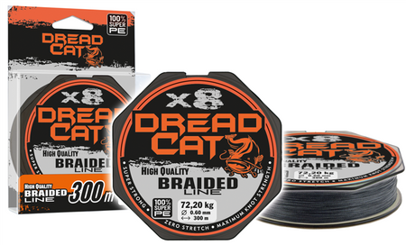 PLECIONKA SUMOWA DREAD CAT VX8 BLACK 0,60mm/300m/63,4kg 865000091