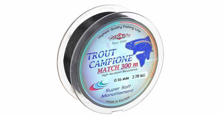 ŻYŁKA TROUT CAMPIONE MATCH 0.20mm\4.00kg\300m Czarna - 1szp. MIKADO ZMTC-M-020