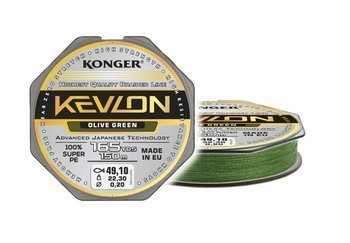 PLECIONKA KEVLON OLIVE GREEN X4 0,20/150 KONGER 250152020