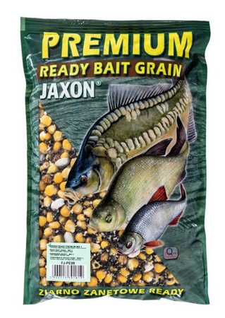 ZIARNO JAXON PREMIUM READY 1KG MIX 2 KUKURYDZA-ORZECHY-KONOPIE JAXON FJ-PE09