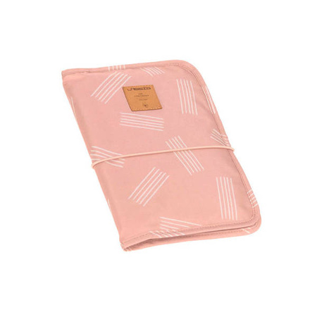 Lassig Casual Label Przewijak podróżny z etui na akcesoria Soft Stripes rose