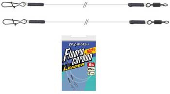 PRZYPON FLUOROCARBON 100% SLIM INVISIBLE 0,40mm/25cm OP.2SZT KAMATSU 278025040