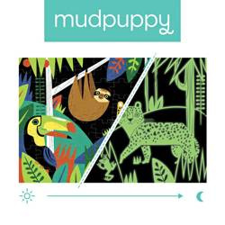 Mudpuppy Puzzle świecące w ciemności Las tropikalny 100 elementów 5+