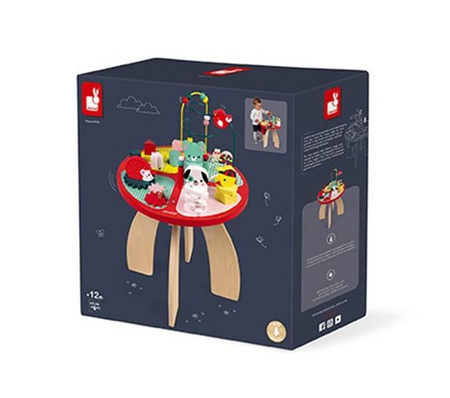 Stolik edukacyjny duży drewniany Baby Forest, JANOD