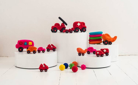 Rubbabu Samolot sensoryczny pomarańczowy duży