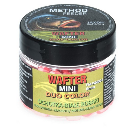 WAFTER DUO MINI METHOD FEEDER 6MM OCHOTKA/BIAŁE ROBAKI 15G JAXON FM-WMD04