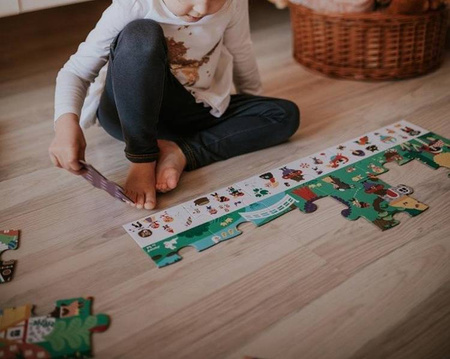 Puzzle obserwacyjne w walizce Baśnie 24 elementy 3+ Made in France, Janod