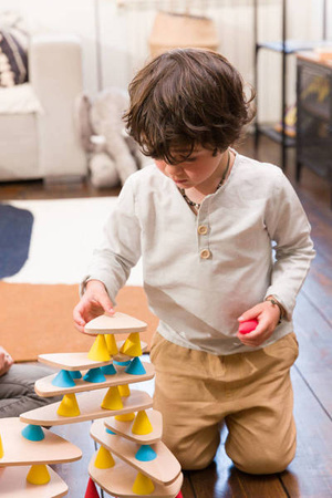 OPPI Kreatywny zestaw konstrukcyjny duży Piks Big 64 elementy 3+