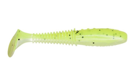 Ripper Invader PRO - GREEN KIWI 3"/7,5cm 4szt./bag black glitter PEARL/CHARTREUSE DRAGON CHE-IV30D-01-650
