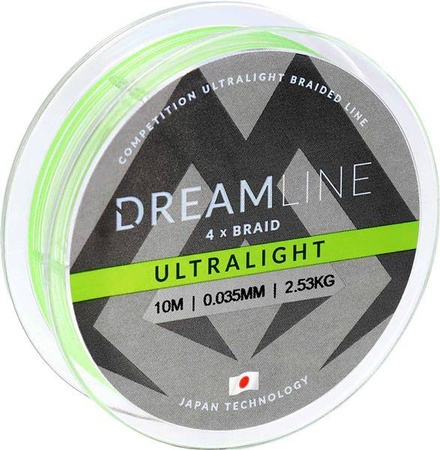 PLECIONKA DREAMLINE FLUO GREEN 0.035mm\2.53kg\10m - op. 1szp. MIKADO