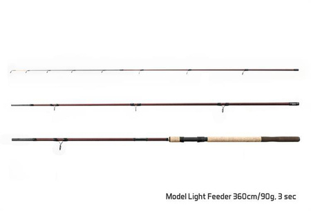 WĘDKA MAGMA M3 Light feeder / 3 składy 360cm/90g Delphin (101000291)