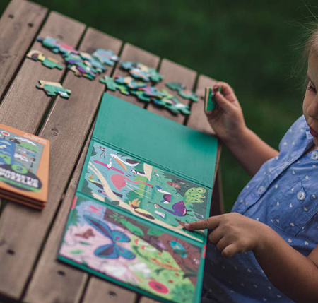 Mudpuppy Puzzle magnetyczne 2w1 Robaki i ptaki 20 elementów 4+