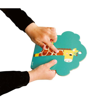 Karty sensoryczne Sawanna 7 elementów 12 m+, Janod