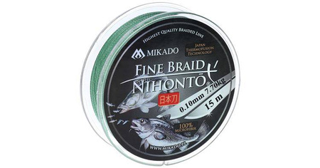 PLECIONKA NIHONTO FINE BRAID  020 GREEN 15M MIKADO Z21G-020