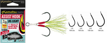 DOZBROJKA MORSKA NORWEGIA  ASSIST HOOK JIG LIGHT 1/0 100Lbs OP.2SZT K-5190 KAMATSU 519000311