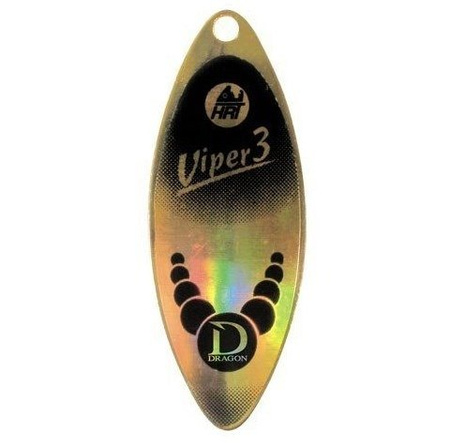Błystka obrotowa VIPER złoty/złoty holo nr 1 czarny DRAGON DDK-11-26-001