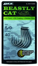 HACZYK, HAK SUMOWY BKK - BEASTLY CAT Nr. 5/0 SUPER SLIDE - torebka 6szt. MIKADO SS1412003-5/0