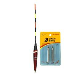 SPŁAWIK ŚWIECĄCY NA BATERIE PRZELOTOWY LED 2.0 + 1g - op.1szt MIKADO SMP-LED-02-2.0+1