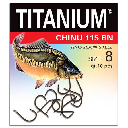Haczyk Titanium CHINU (10 szt.), rozm. 8 Robinson 02-P-115BN-08
