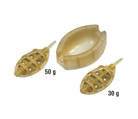 KOSZYCZEK DO METODY OVAL Z FOREMKĄ 30g/50g ZESTAW TEAM CARP KONGER 960001000