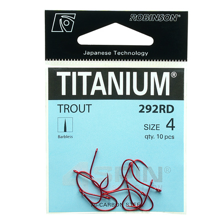 Haczyk Titanium TROUT 292RD (10 szt), rozm. 8 Robinson 02-S-292RD-8
