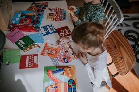 Zestaw kreatywny Mozaika Pojazdy 3+, Janod