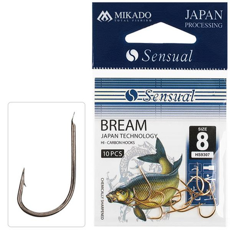 HACZYK NA LESZCZA SENSUAL - BREAM Nr 14 BN - torebka 10szt. MIKADO HS9307-14B