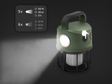 Lampa kampingowa Delphin Multix 3W/4400mAh 3W/450lm/4400mAh Delphin (101005977)