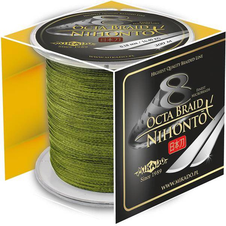 PLECIONKA NIHONTO OCTA BRAID  018 GREEN 300M MIKADO Z25G-018