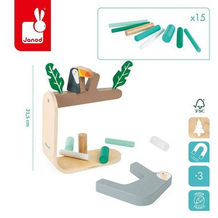 Gra balansowa drewniana Leniwiec 3+, Janod