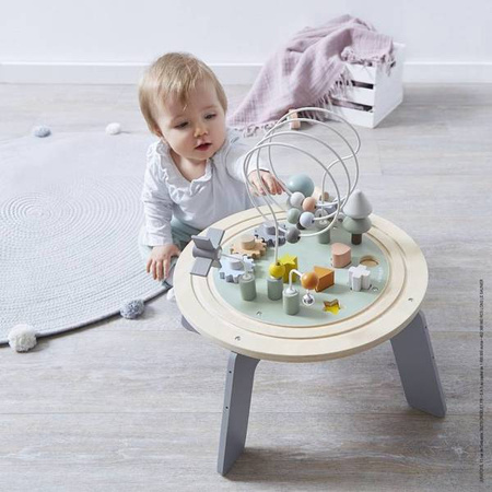 Wielofunkcyjny stolik edukacyjny drewniany z regulacją wysokości Sweet Cocoon, Janod