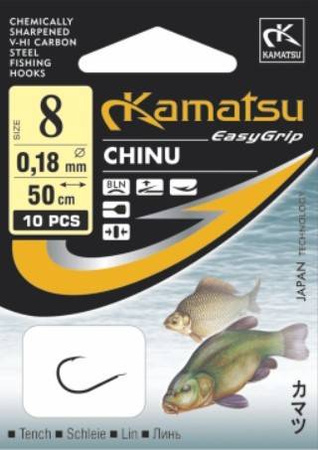 GOTOWE PRZYPONY WIĄZANE NA LINA KAMATSU 50 CHINU LIN 5205 8BLNŁ PRZYPON KAMATSU 520510308