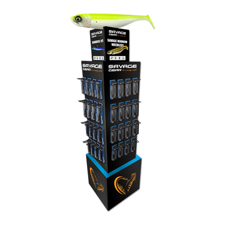 MINNOW / SANDEEL DISPLAY W50XD50XH180CM 64 HOOKS INCLUDDED Savage Gear (74654)