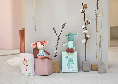 LILLIPUTIENS Przytulanka w ozdobnym pudełku Smok Joe Eco 3m+