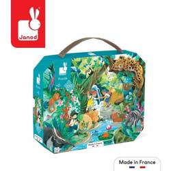 Puzzle w walizce Przygoda w kraju Inków 100 elementów 6+ Made in France, Janod