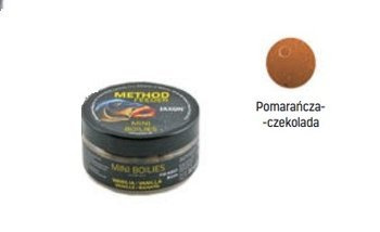 KULKI MINI JAXON METHOD FEEDER 9MM POMARAŃCZA/CZEKOLADA 50G JAXON FM-KB19