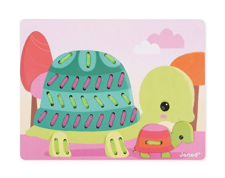 Zabawka manipulacyjna – przeplatanka Zwierzątka, Janod