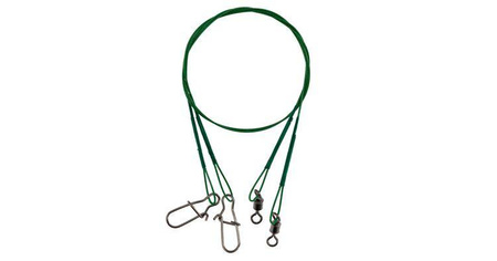 PRZYPON STALOWY Z KR. I AGR. 25cm / 10 kg - op.2 szt (GREEN) MIKADO ZG11-001