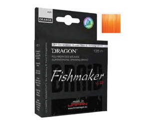 Plecionka Fishmaker v.2 / Momoi 135 m 0.12 mm/10.50 kg pomarańczowa fluo DRAGON PDF-41-12-612