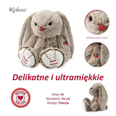 Kaloo Królik piaskowy beż 31 cm kolekcja Rouge