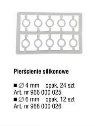PIERŚCIENIE SILIKONOWE, ŚR. 6mm OP.12SZT TEAM CARP KONGER 966000026