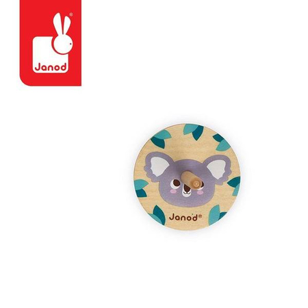 Drewniany bączek Pocket 3+, opakowanie zbiorcze 20 sztuk (4 rodzaje), Janod