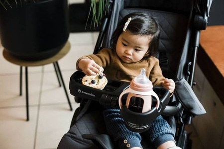 Easywalker Jackey Kompaktowy, samoskładający się wózek spacerowy z torbą transportową Marble Grey