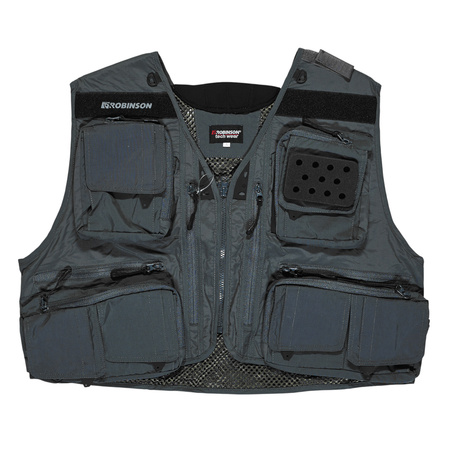 Kamizelka wędkarska, rozm. XL - szara Robinson 69-KM-004-XL