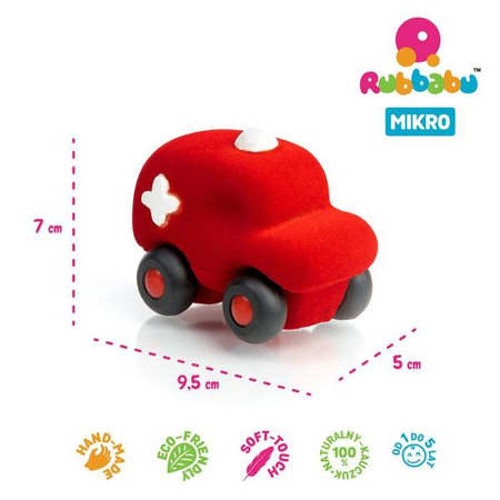 Rubbabu Zestaw 8 sensorycznych mikro - pojazdów (opakowanie zbiorcze 8 szt.)